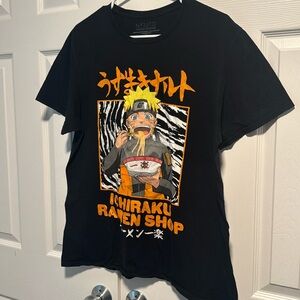 Naruto Anime T-Shirt - Ichiraku Ramen Shop Men's Size L Preowned